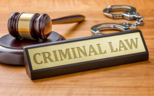 Murder Defense Lawyer Brandon, FL - A gavel and a name plate with the engraving Criminal Law